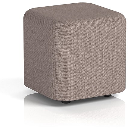 Harlestone Small Square Stool, In Yoredale Fabric, Settle Body And Top