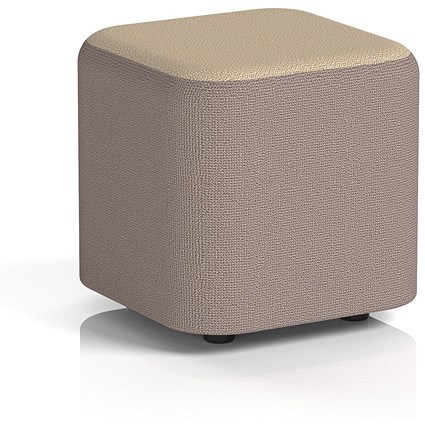 Harlestone Small Square Stool, In Yoredale Fabric, Settle Body Gordale Top
