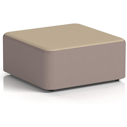 Harlestone Large Square Stool, In Yoredale Fabric, Settle Body Gordale Top