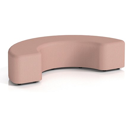 Harlestone 180 Degree Stool, In Yoredale Fabric, Kidstone Body And Top