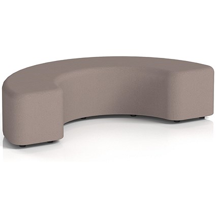 Harlestone 180 Degree Stool, In Yoredale Fabric, Settle Body And Top