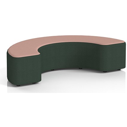 Harlestone 180 Degree Stool, In Yoredale Fabric, Ingleton Body Kidstone Top