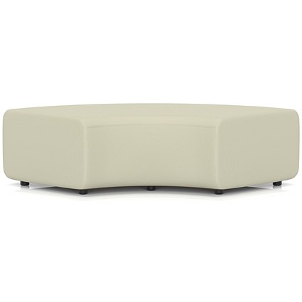 Mawsley Modular Seating 90 Degree Backless Curved Unit, Era - Futurist