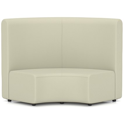 Mawsley Modular Seating 90 Degree Inner Curve High Back Unit, Era - Futurist