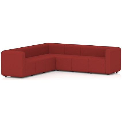 Mawsley Modular Seating Set L-Shaped Corner Sofa, 7 Seater, With Arms, Era - Extent