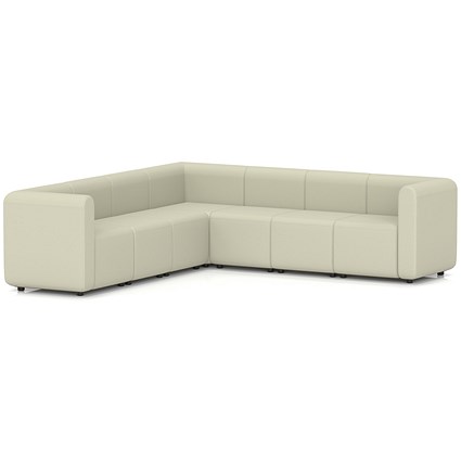 Mawsley Modular Seating Set L-Shaped Corner Sofa, 7 Seater, With Arms, Era - Futurist