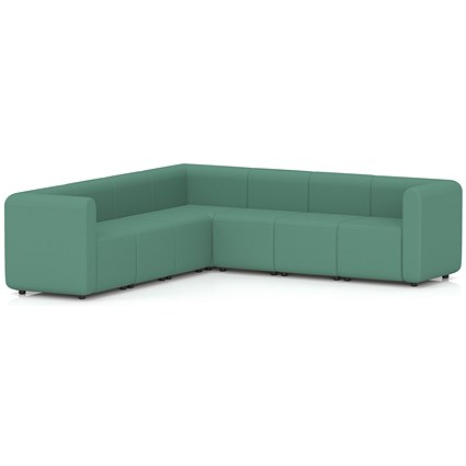 Mawsley Modular Seating Set L-Shaped Corner Sofa, 7 Seater, With Arms, Era - Rest