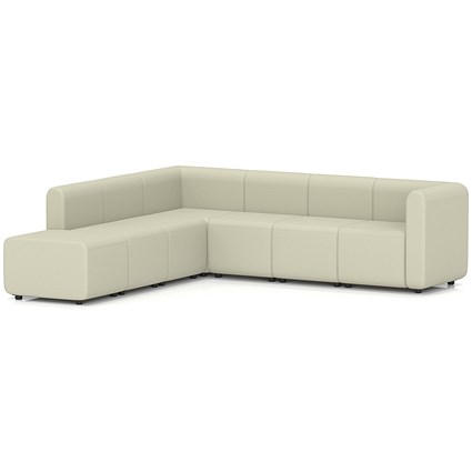 Mawsley Modular Seating Set L-Shaped Corner Sofa, 7 Seater, With Left Arms, Era - Futurist