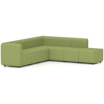 Mawsley Modular Seating Set L-Shaped Corner Sofa, 7 Seater, With Right Arms, Era - Endurance