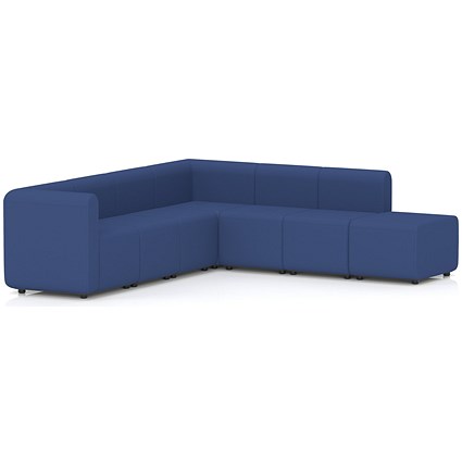 Mawsley Modular Seating Set L-Shaped Corner Sofa, 7 Seater, With Right Arms, Era - Perennial