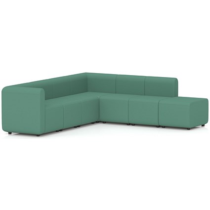 Mawsley Modular Seating Set L-Shaped Corner Sofa, 7 Seater, With Right Arms, Era - Rest