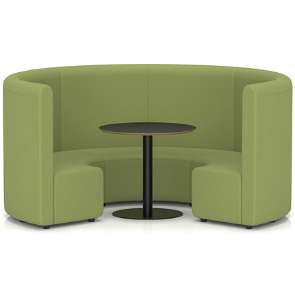 Mawsley Modular Seating Set Circular Sofa, High Back, With Black Table, Era - Endurance