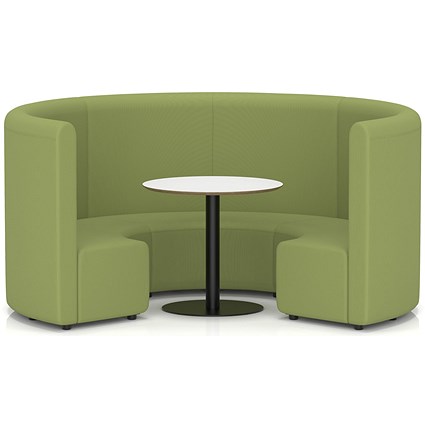 Mawsley Modular Seating Set Circular Sofa, High Back, With White Table, Era - Endurance