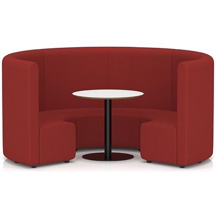 Mawsley Modular Seating Set Circular Sofa, High Back, With White Table, Era - Extent