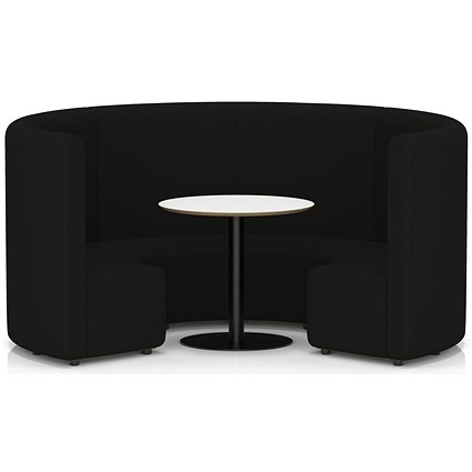 Mawsley Modular Seating Set Circular Sofa, High Back, With White Table, Era - Forward