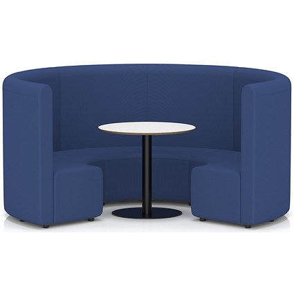 Mawsley Modular Seating Set Circular Sofa, High Back, With White Table, Era - Perennial