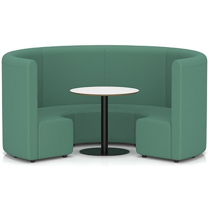 Mawsley Modular Seating Set Circular Sofa, High Back, With White Table, Era - Rest