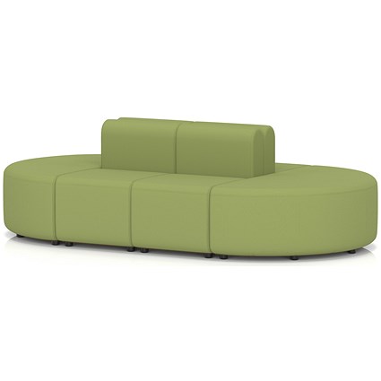 Mawsley Modular Seating Set Capsule Island, Low Back, 8 Seater, Era - Endurance