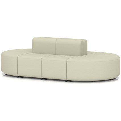 Mawsley Modular Seating Set Capsule Island, Low Back, 8 Seater, Era - Futurist