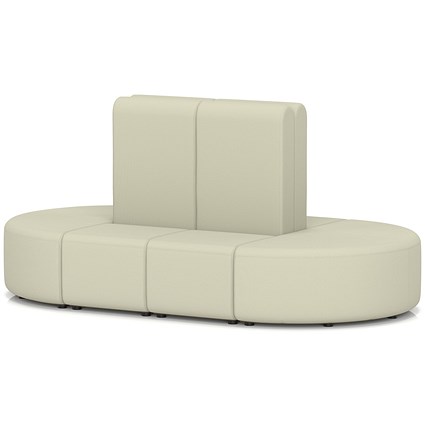 Mawsley Modular Seating Set Capsule Island, High Back, 8 Seater, Era - Futurist