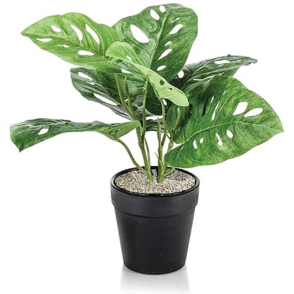 Tabletop Monstera Monkey Matte Lava Planter LLRMOM340/RDYLV