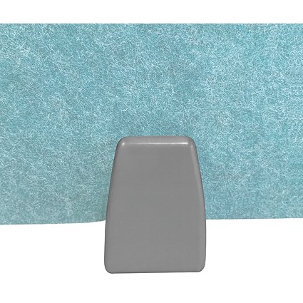 5 Star PET Under Desk Edge Fixed Screen Holder, For Deskmount Screen, Silver, Pack of 2