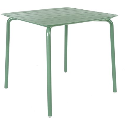 Lark Square Slatted Table Aluminium Fair Green
