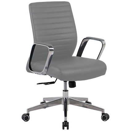 Slate Executive Chair with Fixed Arms Grey CH8111GRND