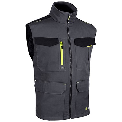 Flex Workwear Two-Tone Gilet, Grey & Black, XL Flex Workwear Two-Tone Gilet, Grey & Black, XL