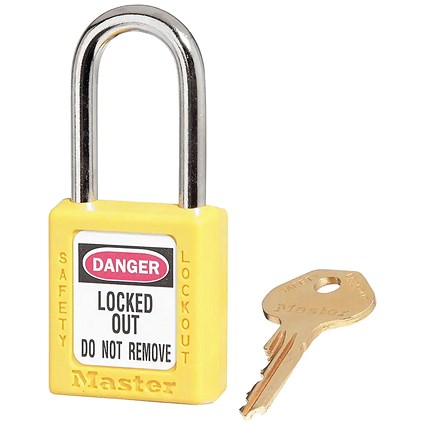 Master Lock Zenex 410 Padlock Yellow Pack of 6 410YLW | Paperstone