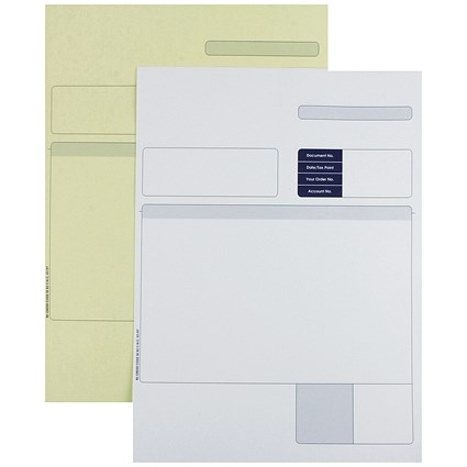 Sage Compatible A4 Multipurpose Form, 2 Part, White & Yellow, Laser or Inkjet, Pack of 500