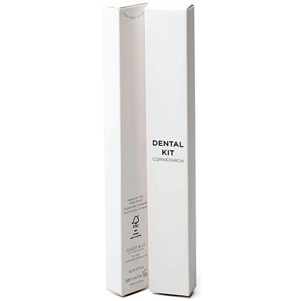 White Boxed Eco Cornstarch Dental Kit, Pack of 250