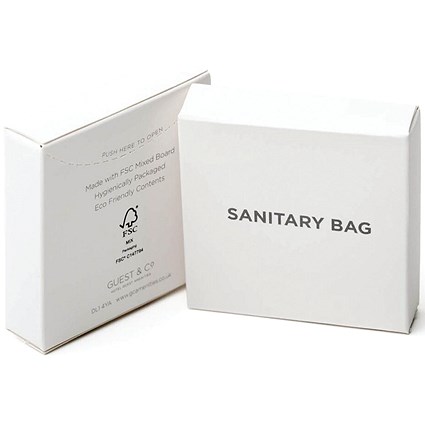 White Boxed Eco Sanitary Bag, Pack of 250