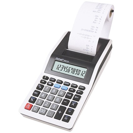 Rebell PDC10 WB Printing Calculator RE-PDC10 WB