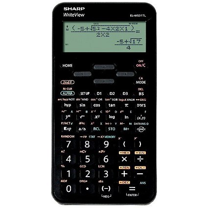 Sharp EL-W5531 Scientific Calculator Black EL-W531TL BBK