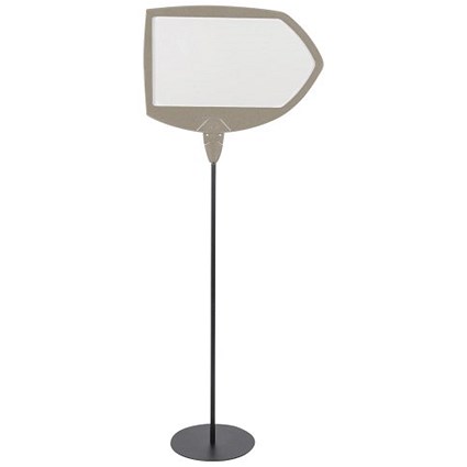 Bi-Office Biofusion Arrow Magnetic Drywipe Floor Sign, 600x425mm