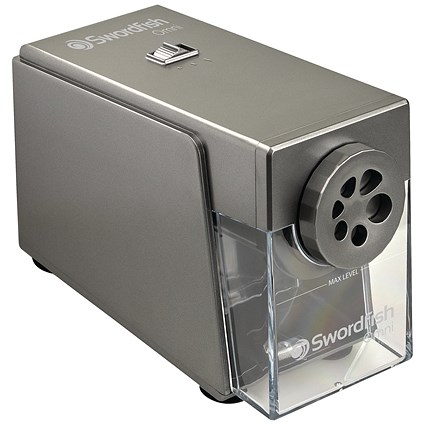 Swordfish Omni Electric Pencil Sharpener Silver