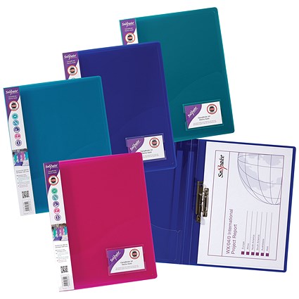 Snopake A4 ClampBinders, Electra, Pack of 10