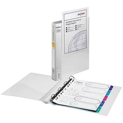 Snopake Presentation 4 A4 Ring Binder 25mm Clear