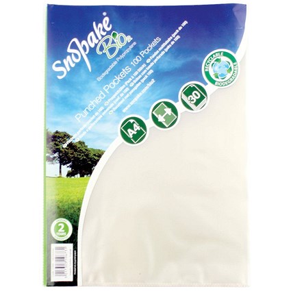 Snopake A4 Bio2 Pockets - Pack of 100