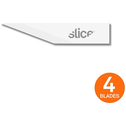 Slice Craft Ceramic Blades Straight Edge with Pointed Tip (Pack of 4)