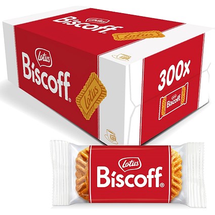 Lotus Biscoff Caramelised Single Biscuits, Pack of 300 Lotus Biscoff Caramelised Single Biscuits, Pack of 300