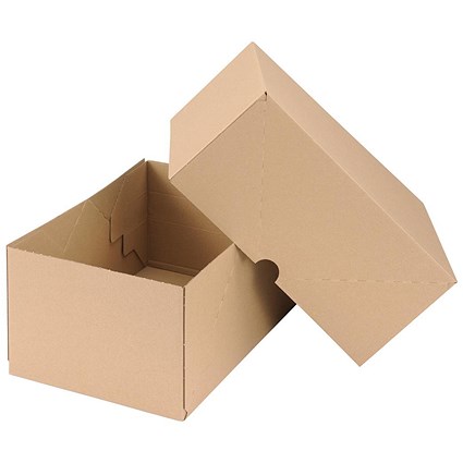 Carton With Lid, W305xD215xH150mm, Brown, Pack of 10 Carton With Lid, W305xD215xH150mm, Brown, Pack of 10