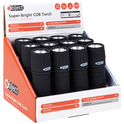 Object LED Torch 0.5 Watt 30 Lumens (Pack of 12) SP073
