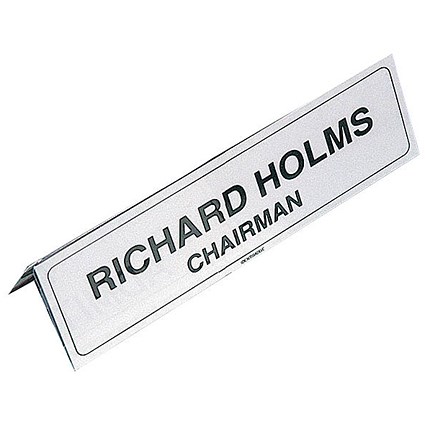 Name Holder, 65x210mm, White, Pack of 5