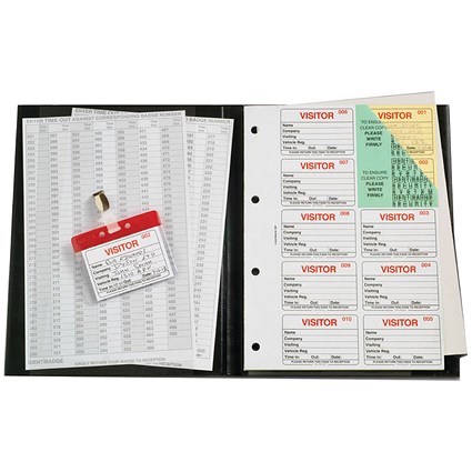Identibadge Complete Visitors Book 300 Insert Identibadge Complete Visitors Book 300 Insert