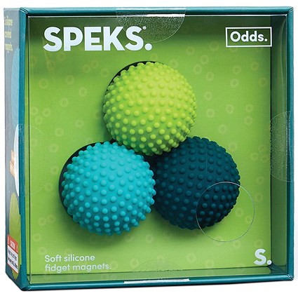 Speks Odds Silicone Magnets Green Dots Pack of 3