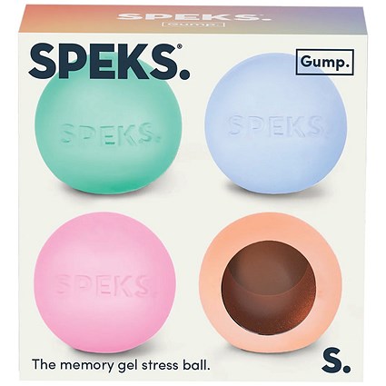 Speks Mini Gump Stress Ball Assorted Pack of 4