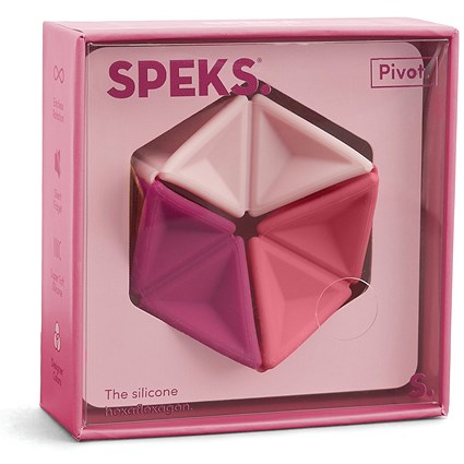 Speks Pivot Silicone Flexagon Magenta
