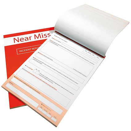 Spectrum Industrial Near Miss Report Book, A4, 100 Pages